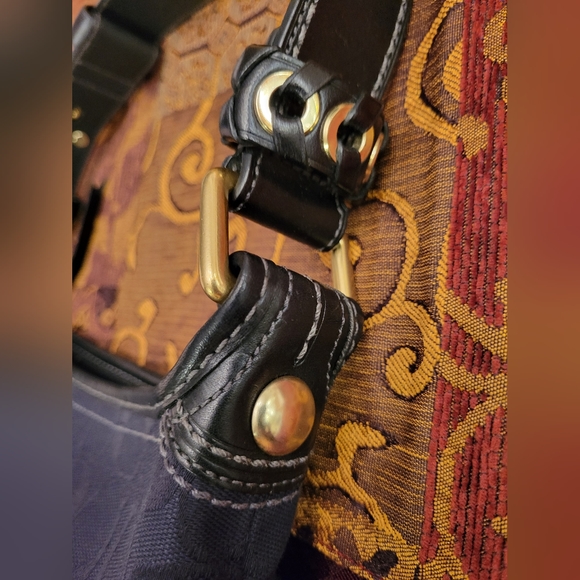 PRICE FIRM - Black Signature COACH Handbag & Wristlet Wallet, circ. 2007 - Picture 6 of 14